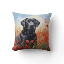 Labrador in Poppies