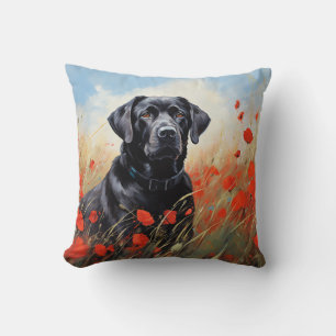 Labrador in Poppies Kissen