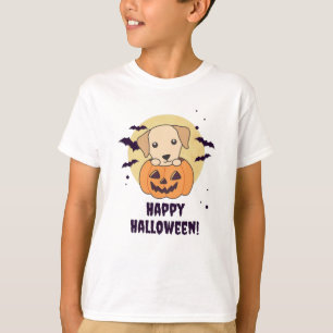 Labrador in Pumpkin Niedliche Hunde glückliche Hal T-Shirt