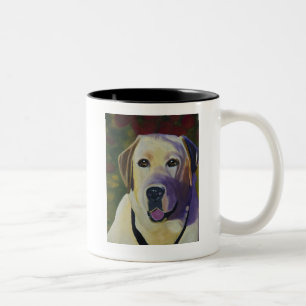 Labrador-Kaffee-Tasse Zweifarbige Tasse