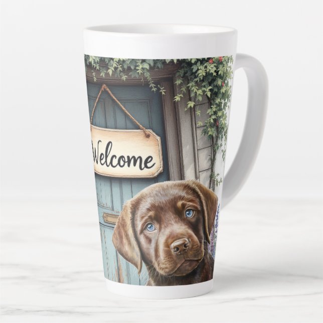 Labrador-Keramik-Lattentasse Milchtasse (Rechte Ecke)