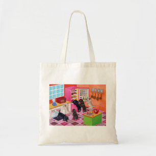 Labrador-Küchen-Party-Malerei Tragetasche