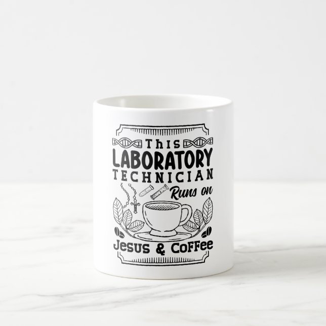Labrador Laborateur Chemist Labrador Tech Kaffeetasse (Mittel)