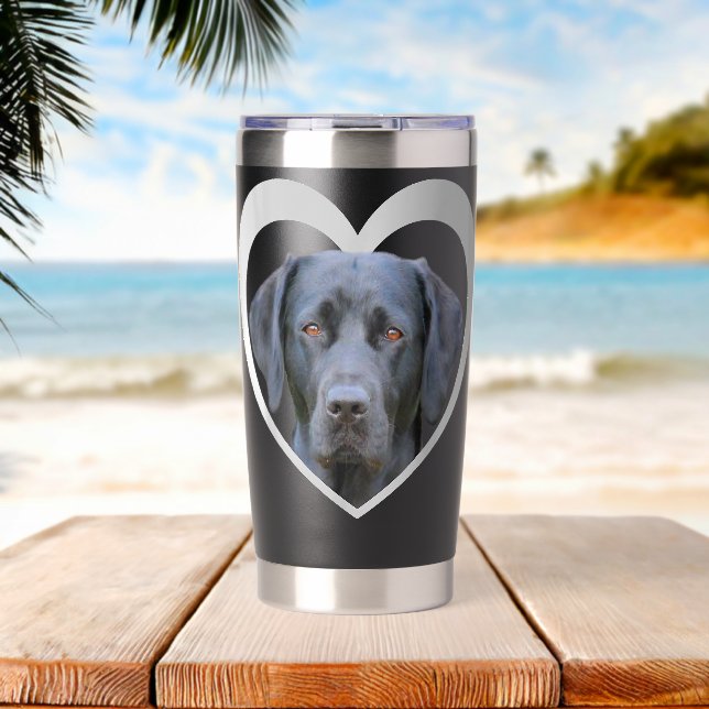 Labrador Labrador Dog Labrador Thermobecher (Strand (gedreht))