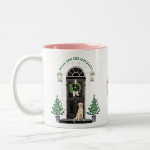 Labrador-Labrador-Retriever-Feiertags-Weihnachten Zweifarbige Tasse