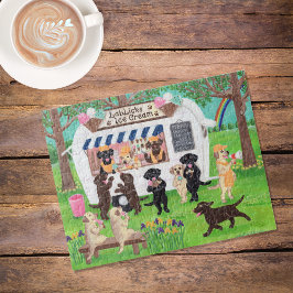 Labrador leckt Eiscreme-Labradore Puzzle