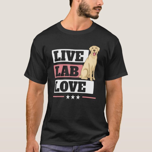 Labrador Liebe Labrador Retriever Dog Yellow Labra T-Shirt (Vorderseite)