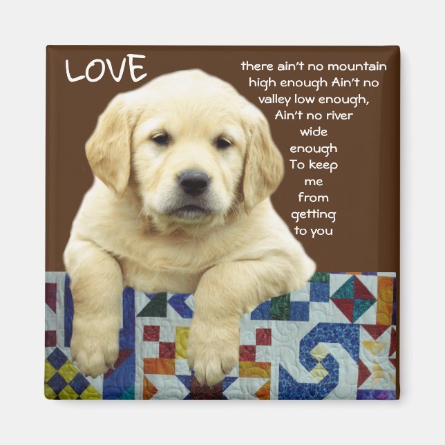 "LABRADOR LIEBE" MAGNET (Vorne)