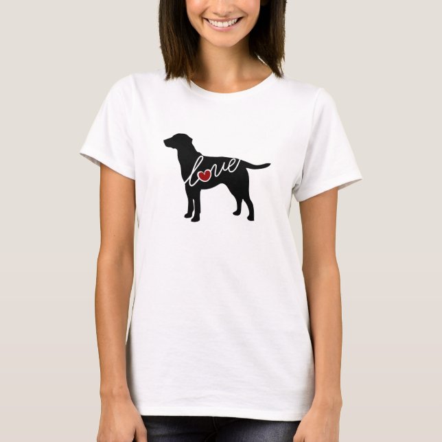 Labrador-Liebe T-Shirt (Vorderseite)