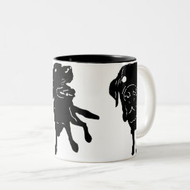 Labrador-Liebe-Tasse Zweifarbige Tasse