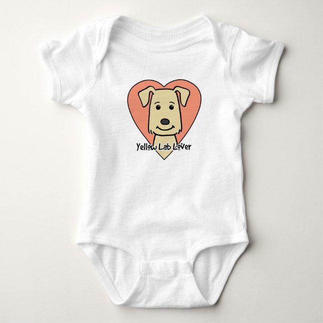 Labrador-Liebhaber Baby Strampler (Vorderseite)