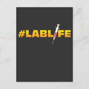 Labrador Life Laboratory Research Chem Fun Postkarte