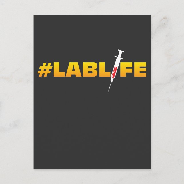 Labrador Life Laboratory Research Chem Fun Postkarte (Vorderseite)