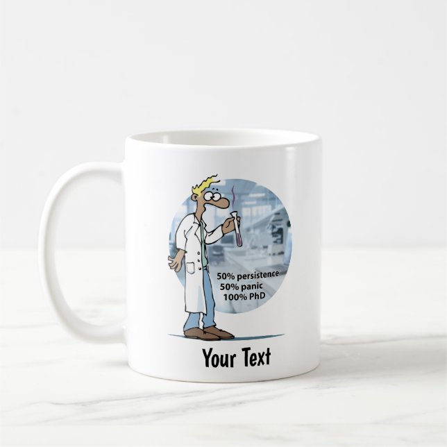 Labrador Life PhD Panik Kaffeetasse (Links)