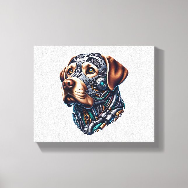 Labrador Lover Android Inspiriert Art Leinwanddruck (Vorderseite)
