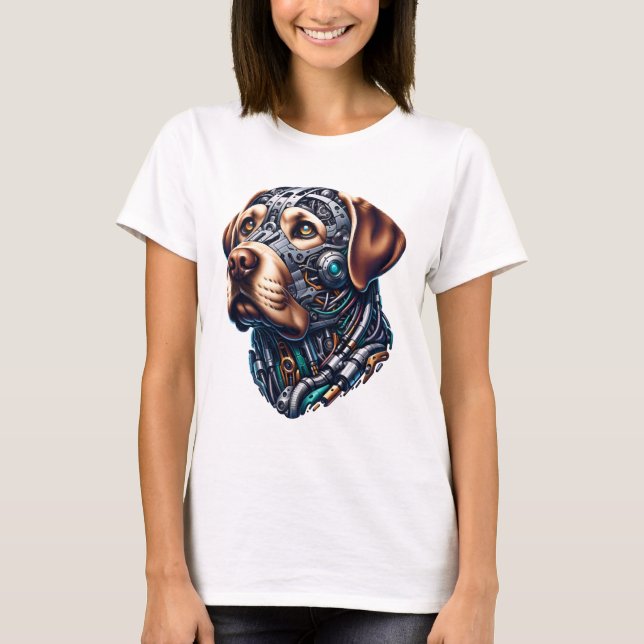 Labrador Lover Android Inspiriert Art T-Shirt (Vorderseite)