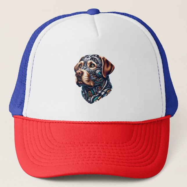 Labrador Lover Android Inspiriert Art Truckerkappe (Vorderseite)