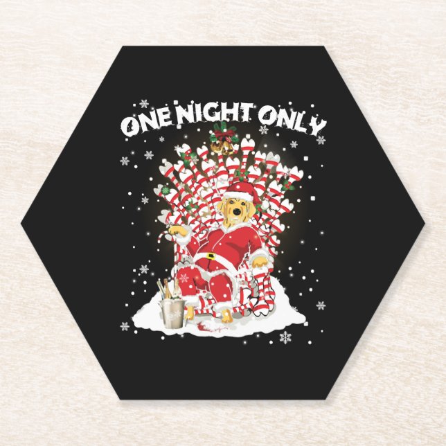 Labrador Lovers Christmas Dog Funny T Shirt Untersetzer (Vorderseite)