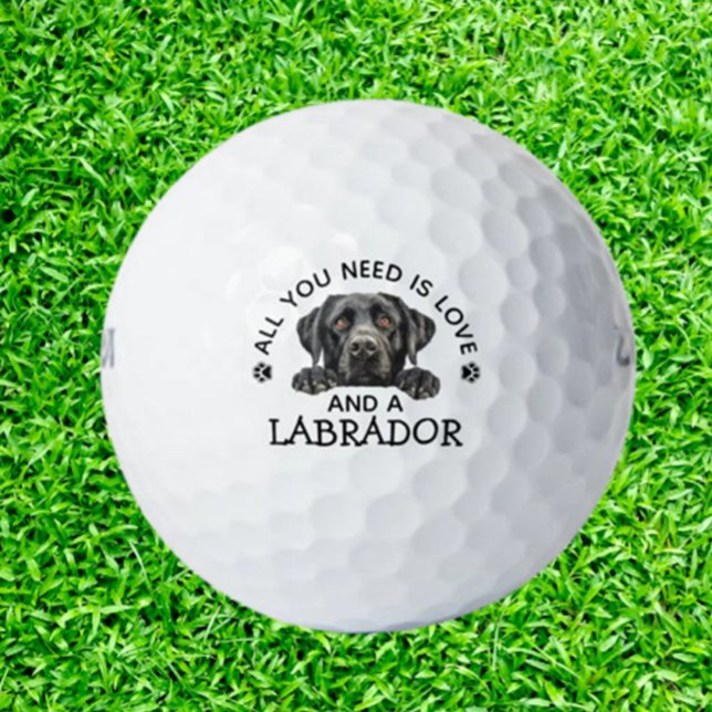   Labrador-Loving Golfer Golfball (Celebrate your love for Labradors and golf with our unique Labrador-loving golfer golf balls.  )