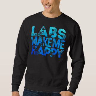 Labrador macht mich glücklich Labrador Retriever L Sweatshirt