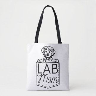 "Labrador Mama" Flüchtige Blick-a-Boo Premium-Tasc