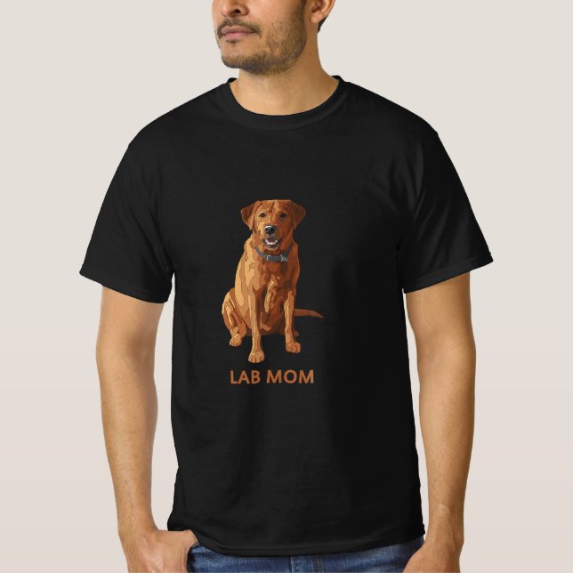 Labrador Mama Fox Red Labrador Retriever Dog Lover T-Shirt (Vorderseite)
