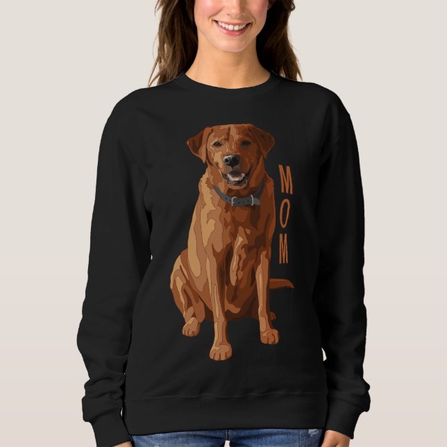 Labrador Mama Fox Red Labrador Retriever Dog Sweatshirt (Vorderseite)