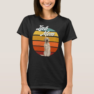 Labrador Mama Gelbes Labrador Retriever Retro Tren T-Shirt