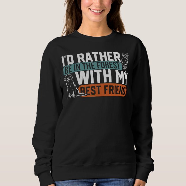 Labrador Mama Labrador Hund Welpe Sweatshirt (Vorderseite)