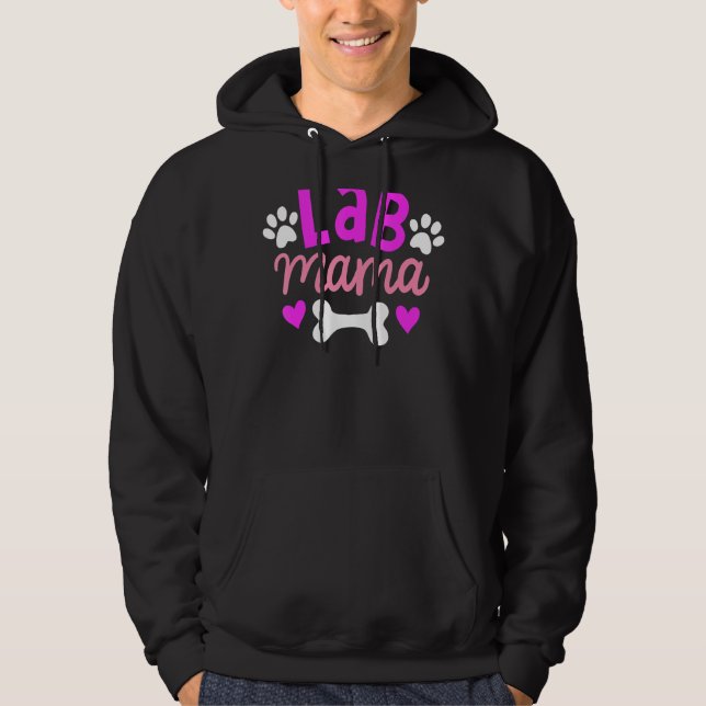 Labrador Mama Labrador Retriever Owner Hund Mama M Hoodie (Vorderseite)
