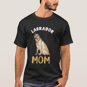 Labrador-Mama Leopardendruck Gelber Labrador Retri T-Shirt