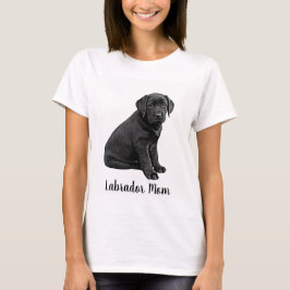 Labrador-Mama - Mama im schwarzen Labor T-Shirt