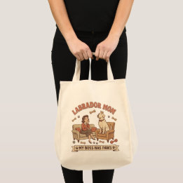 Labrador-Mama Mein Chef Hat Pfoten Tragetasche