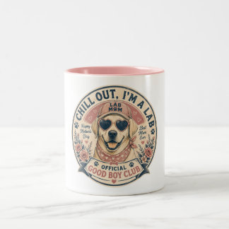 Labrador-Mama Muttertag Guter Junge Zweifarbige Tasse