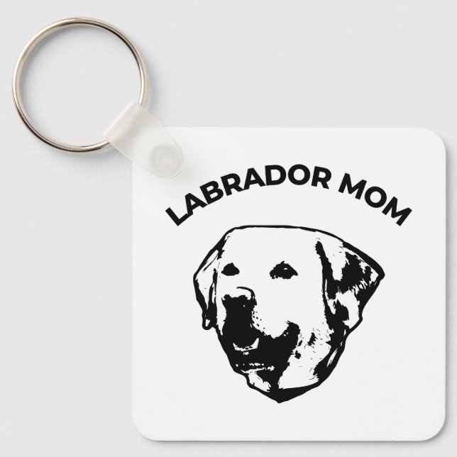 Labrador-Mama Schlüsselanhänger (Vorderseite)