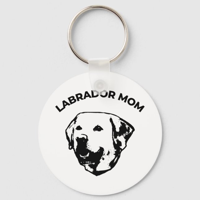Labrador-Mama Schlüsselanhänger (Vorderseite)