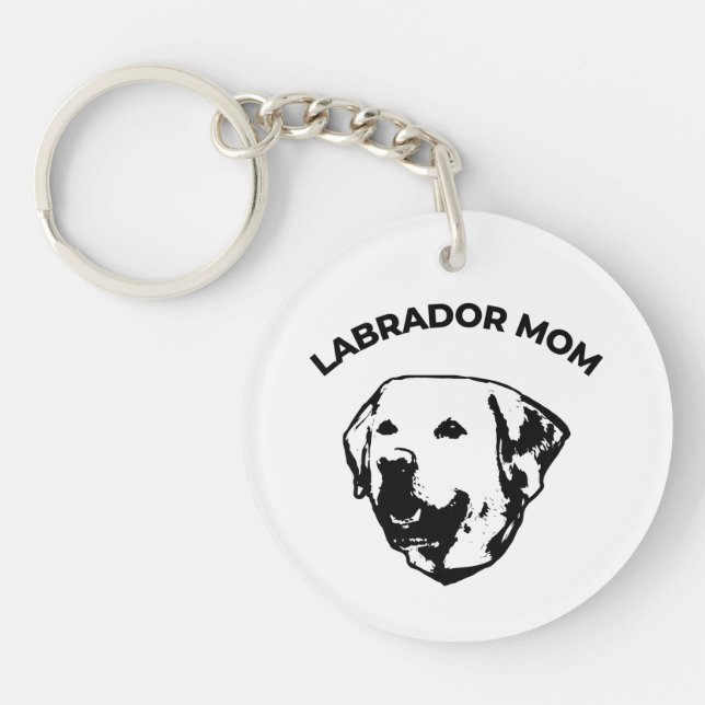 Labrador-Mama Schlüsselanhänger (Vorderseite)