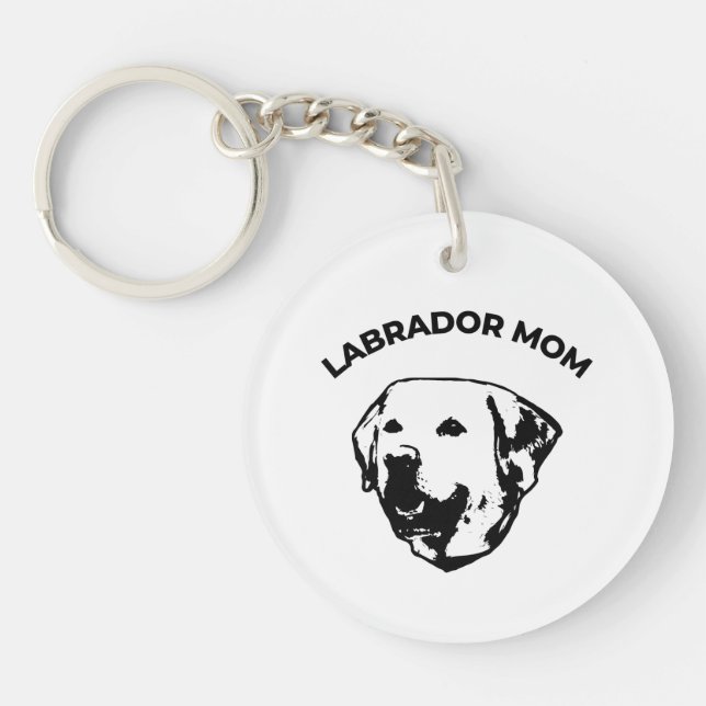 Labrador-Mama Schlüsselanhänger (Vorderseite)