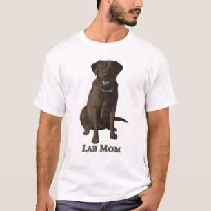 Labrador Mama Schokolade Braun Labrador Retriever T-Shirt