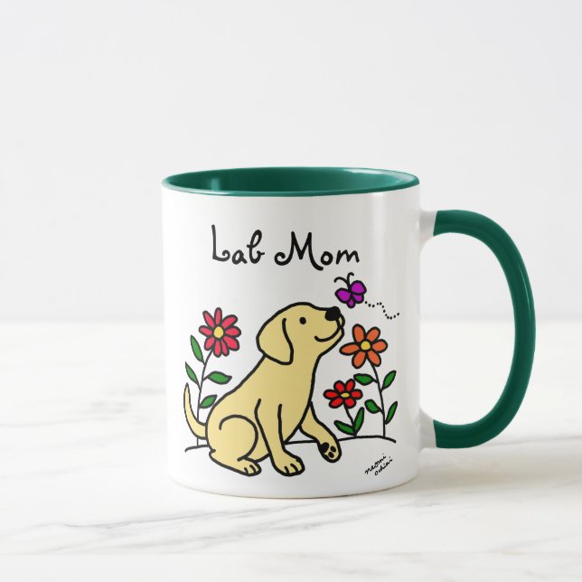 Labrador-Mama u. Grün Tasse (Rechts)