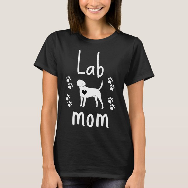 Labrador Mama Vector Labrador Retriever T-Shirt (Vorderseite)