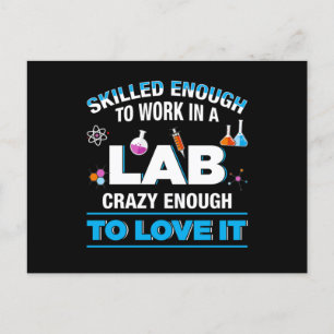 Labrador Medizinischer Labortest Tu Postkarte
