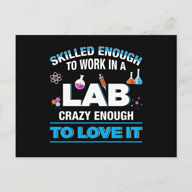 Labrador Medizinischer Labortest Tu Postkarte (Vorderseite)