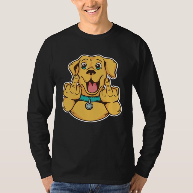 Labrador middle finger retriever T-Shirt (Vorderseite)