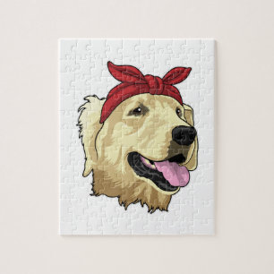 Labrador mit Bandana Puzzle