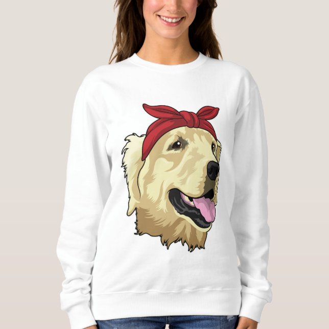 Labrador mit Bandana Sweatshirt (Vorderseite)