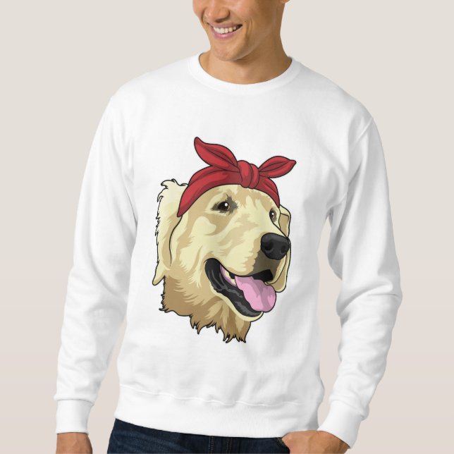 Labrador mit Bandana Sweatshirt (Vorderseite)