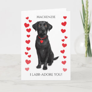Labrador mit Liebe Herz Bete Für Dich Personalisie Karte