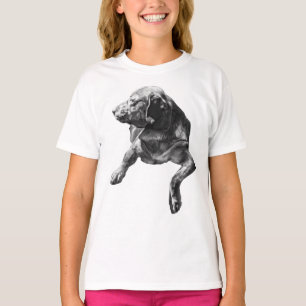 Labrador mit seitlichem Aussehen, T-Shirt für scha