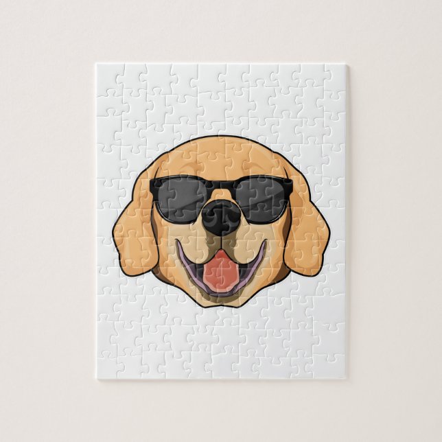 Labrador mit Sonnenbrille Puzzle (Vertikal)